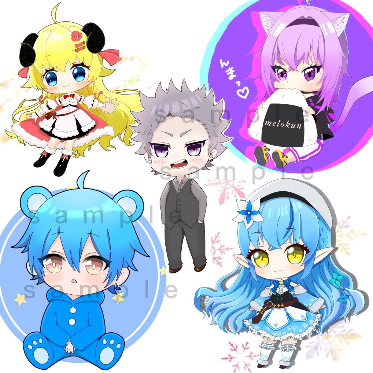 ちびキャラミニキャラ書きます 修正無制限★ゲームやYouTubeのアイコンにいかがですか？ イメージ4
