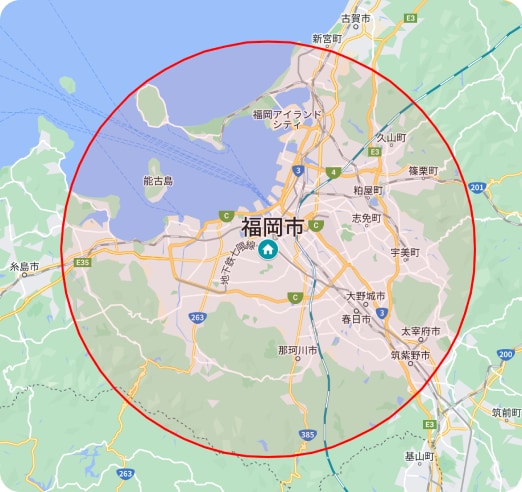 商圏のマップ作成します あなたの商圏を見える化しませんか？ イメージ1