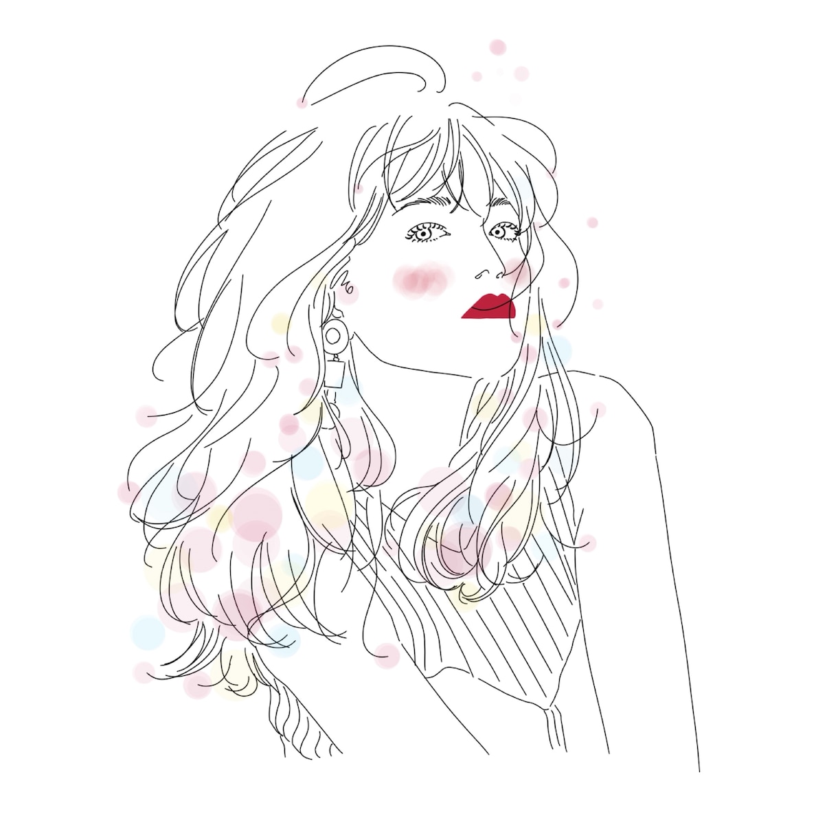 アイコンイラスト描きます SNSアイコン.カップル.プレゼント用のイラスト描きます イメージ8