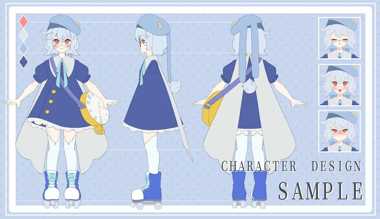 世界観のあるオリジナルキャラをデザインします 配色やモチーフまで丁寧に制作します イメージ1