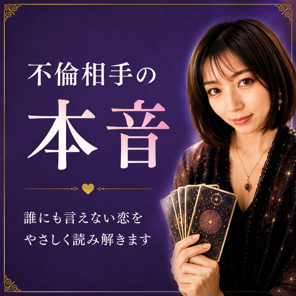 不倫相手の本音と未来覚悟をもって視ます 誰にも言えない関係にそっと寄り添います イメージ2