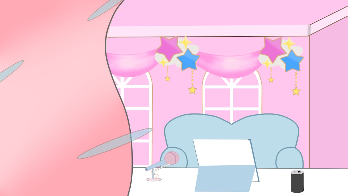 Vtuber配信用背景・配信画面描きます ゲーム背景や、部屋背景イラストも！ イメージ6