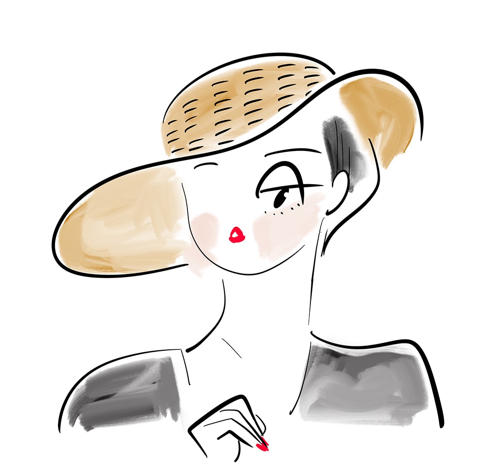 上半身/かわいいお洒落な人物イラスト描きます 外国風手書き線画、滑らかなペン画で目を引く挿絵にオススメ イメージ3