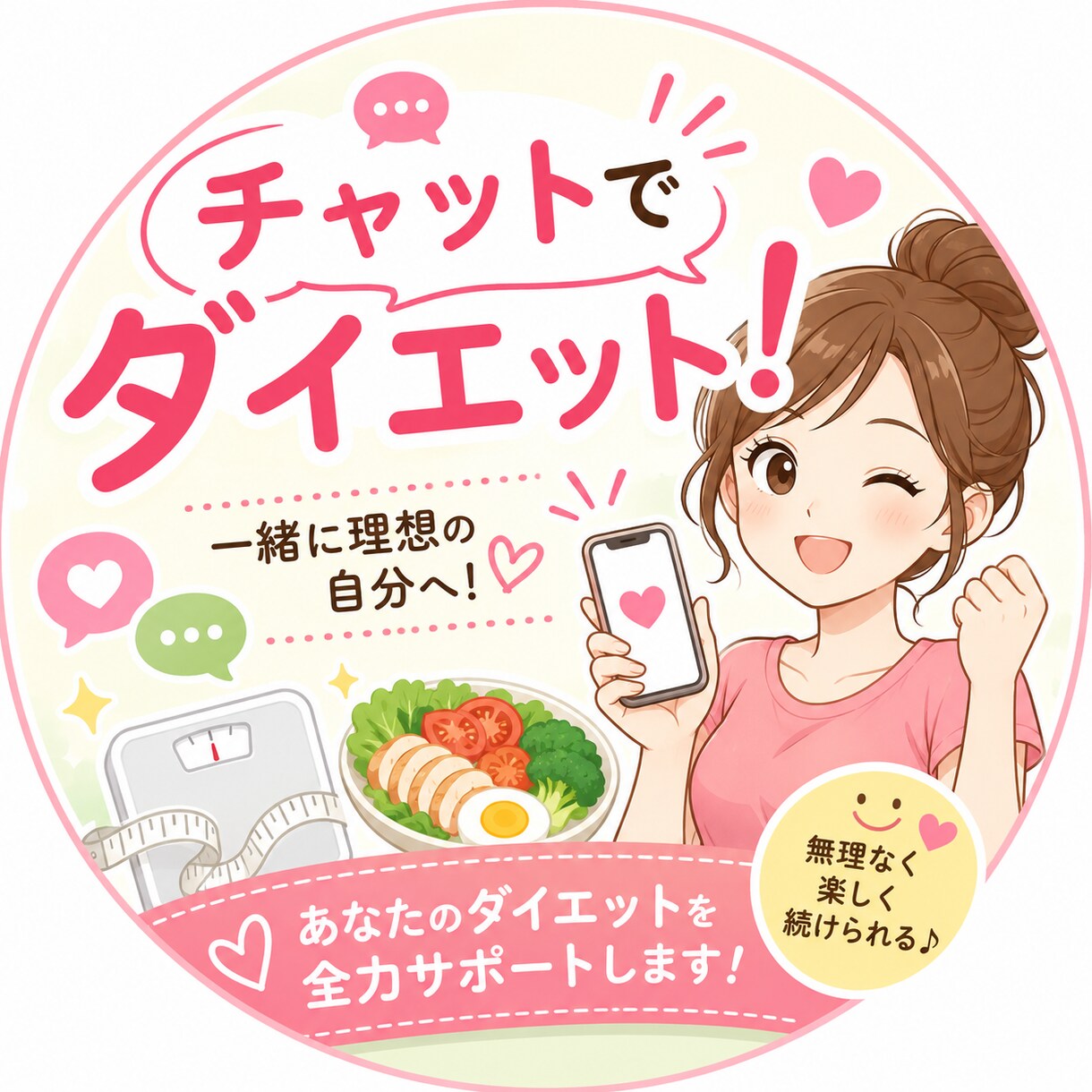 セール中！１週間チャットでダイエットサポートします １週間☆チャットでダイエット♪ イメージ3