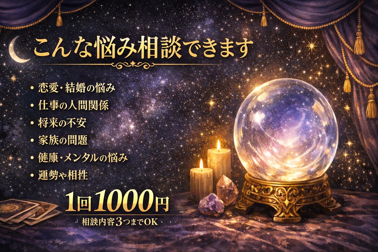 タロット占い、貴方の運命導きます 占いアプリステラで5年以上の活躍実績！当日返信！ イメージ2