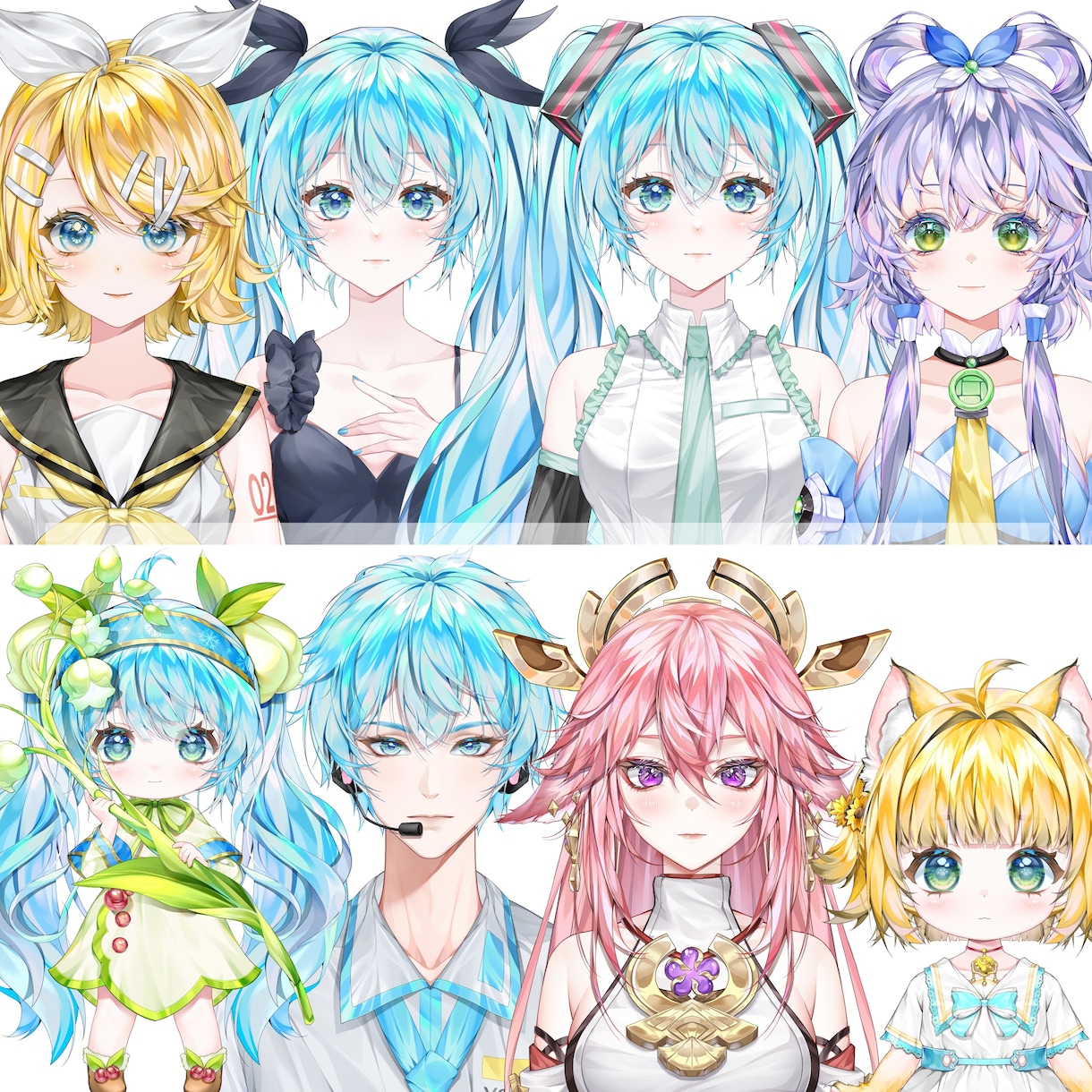企業並透明感vtuberキャラ制作します 繊細なトラッキング、イラストとLive2d全工程、表情8つ イメージ4