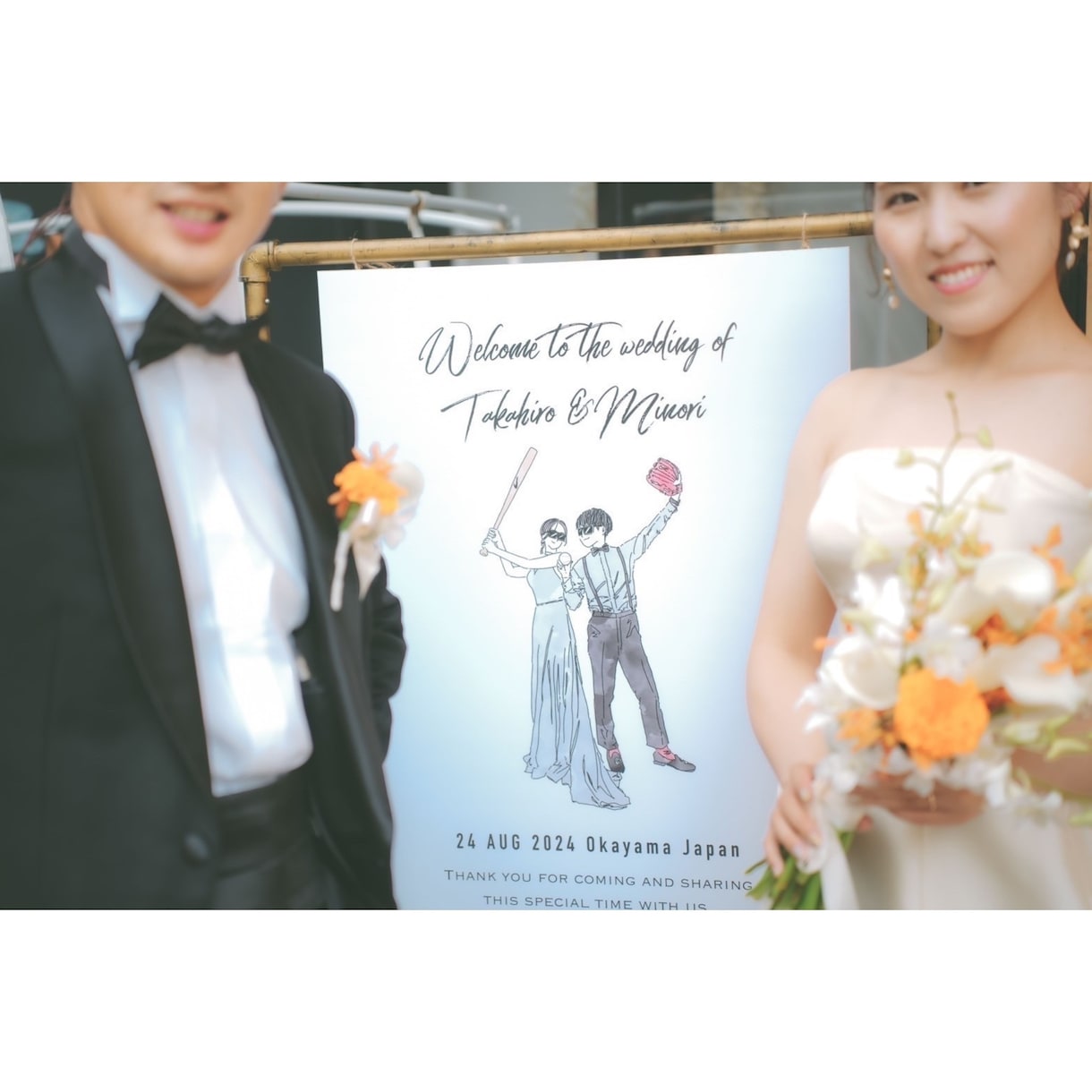 ウェルカムボード用のイラストを作成いたします 結婚式のペーパーアイテムやウェルカムボードにいかがでしょうか イメージ10