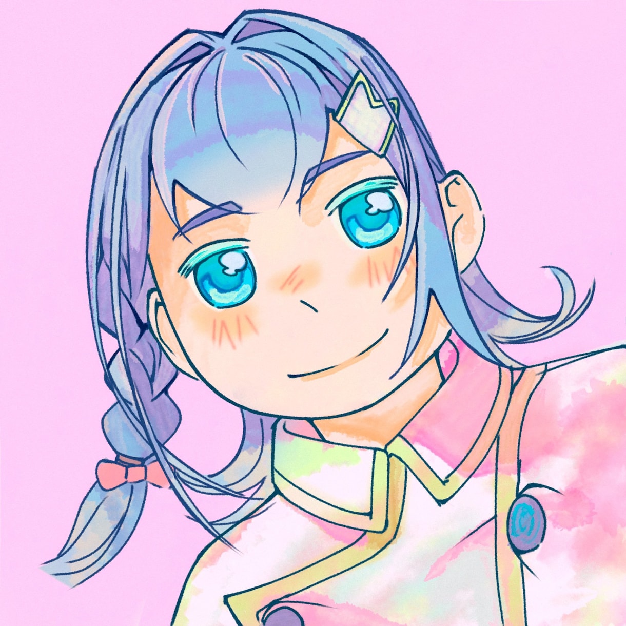 一律 1500円！水彩風のSNSアイコン描きます 一律1500円でSNSで使えるアイコンのイラストを描きます イメージ1