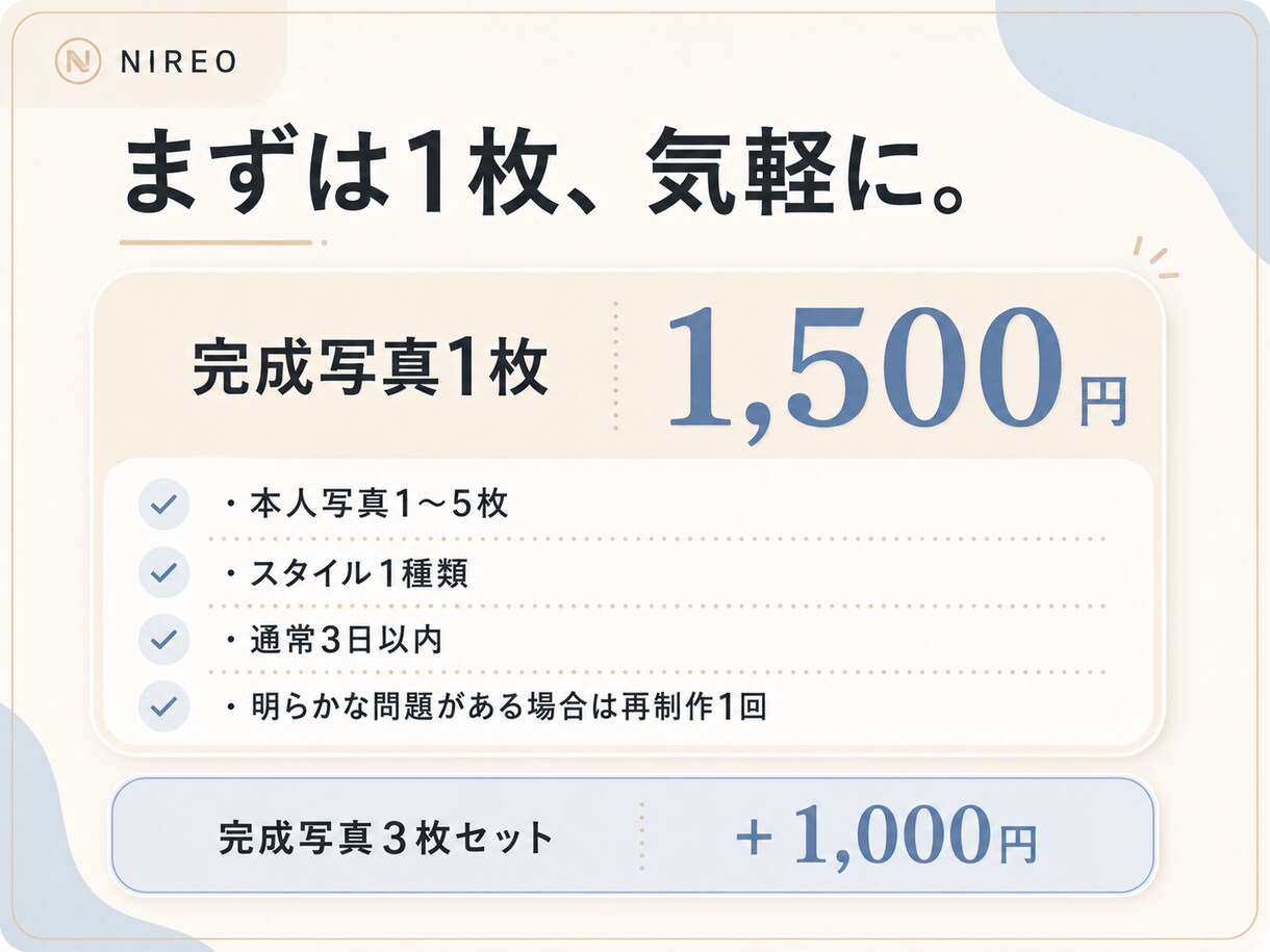 手持ち写真から自然なプロフィール写真を作ります 撮影なし。手持ち写真から自然な一枚へ イメージ7