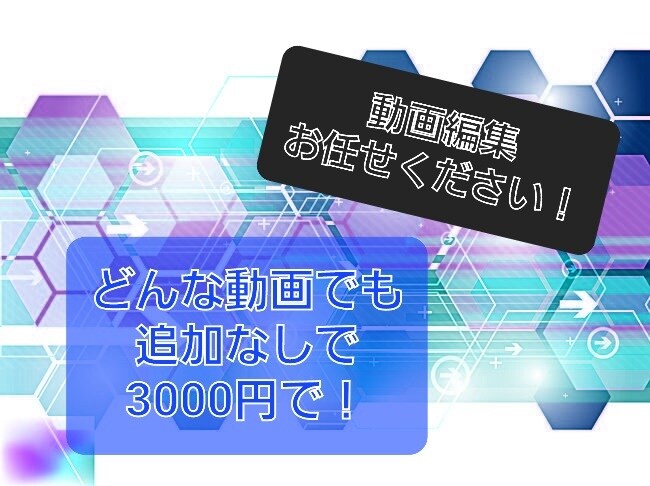 動画編集全て、一部請け負います どんなジャンルでも対応可能！希望の動画作ります！ イメージ1