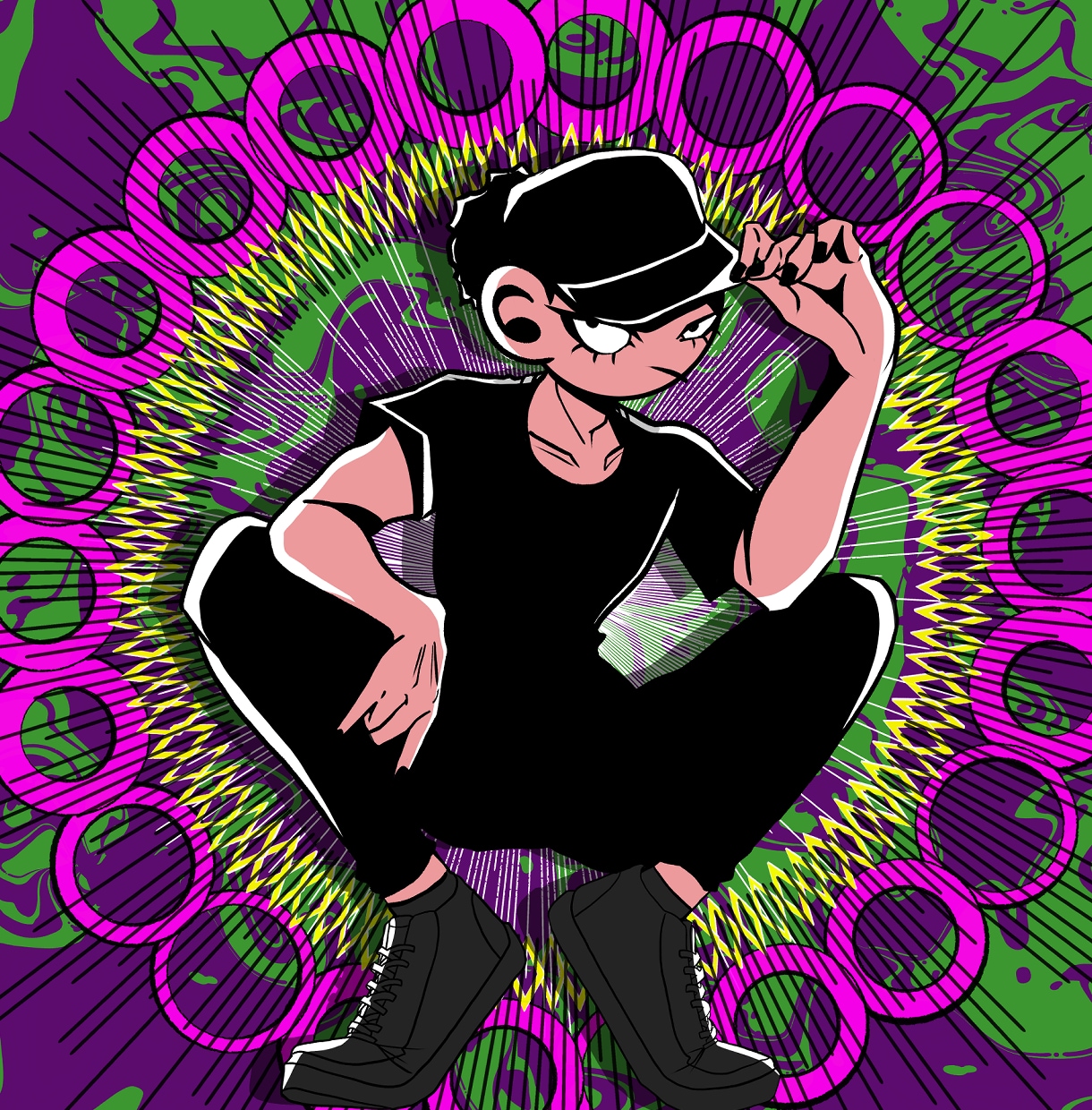 ビビットでド派手な幅広い等身キャラお描きします 商用OK! 目を惹くイラストでアイコンやサムネにぴったり♡ イメージ3
