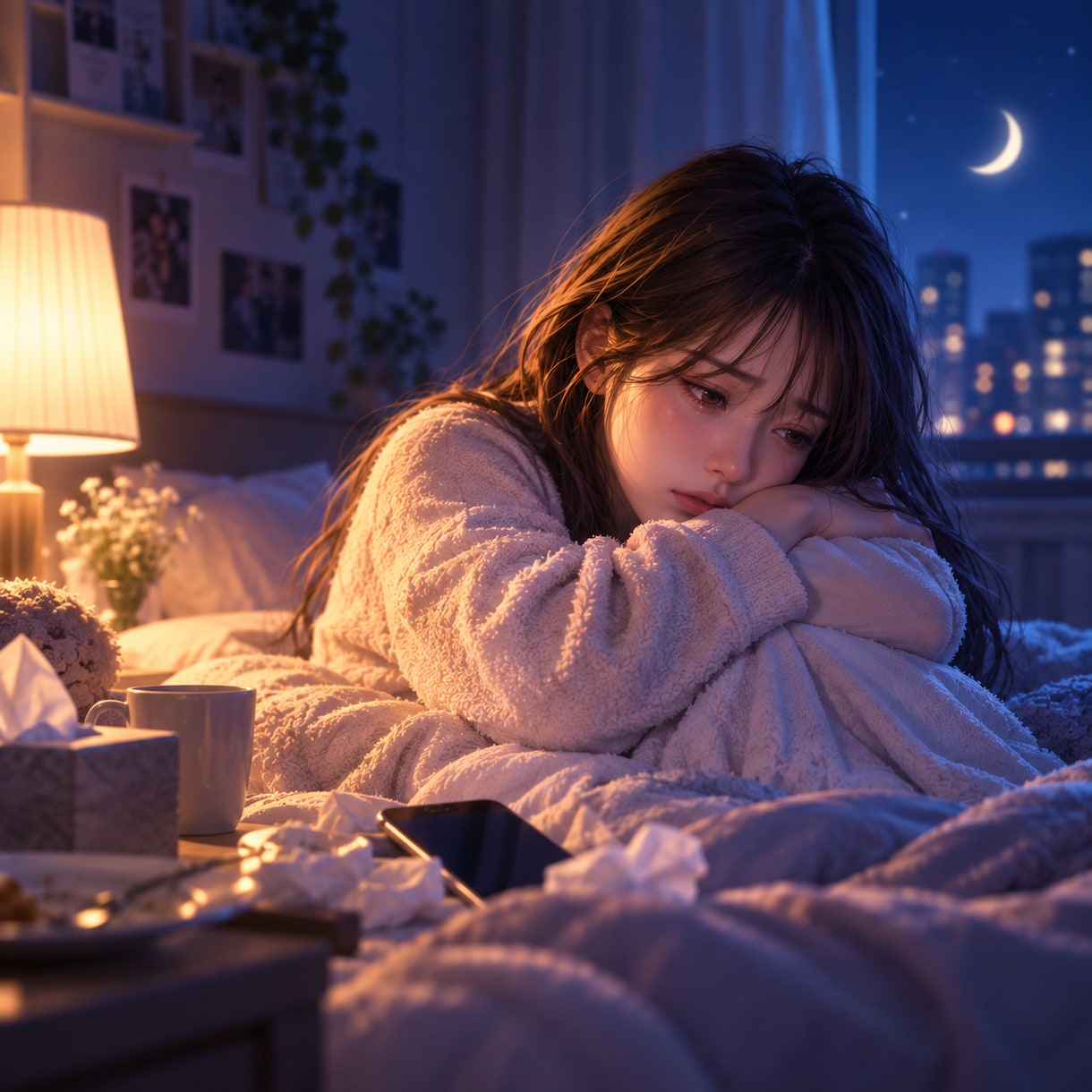 恋が苦しくて眠れない|あの人の本音を鑑定します 今夜ひとりで抱え込まずに。お気持ちごと丁寧に受け止めます イメージ5