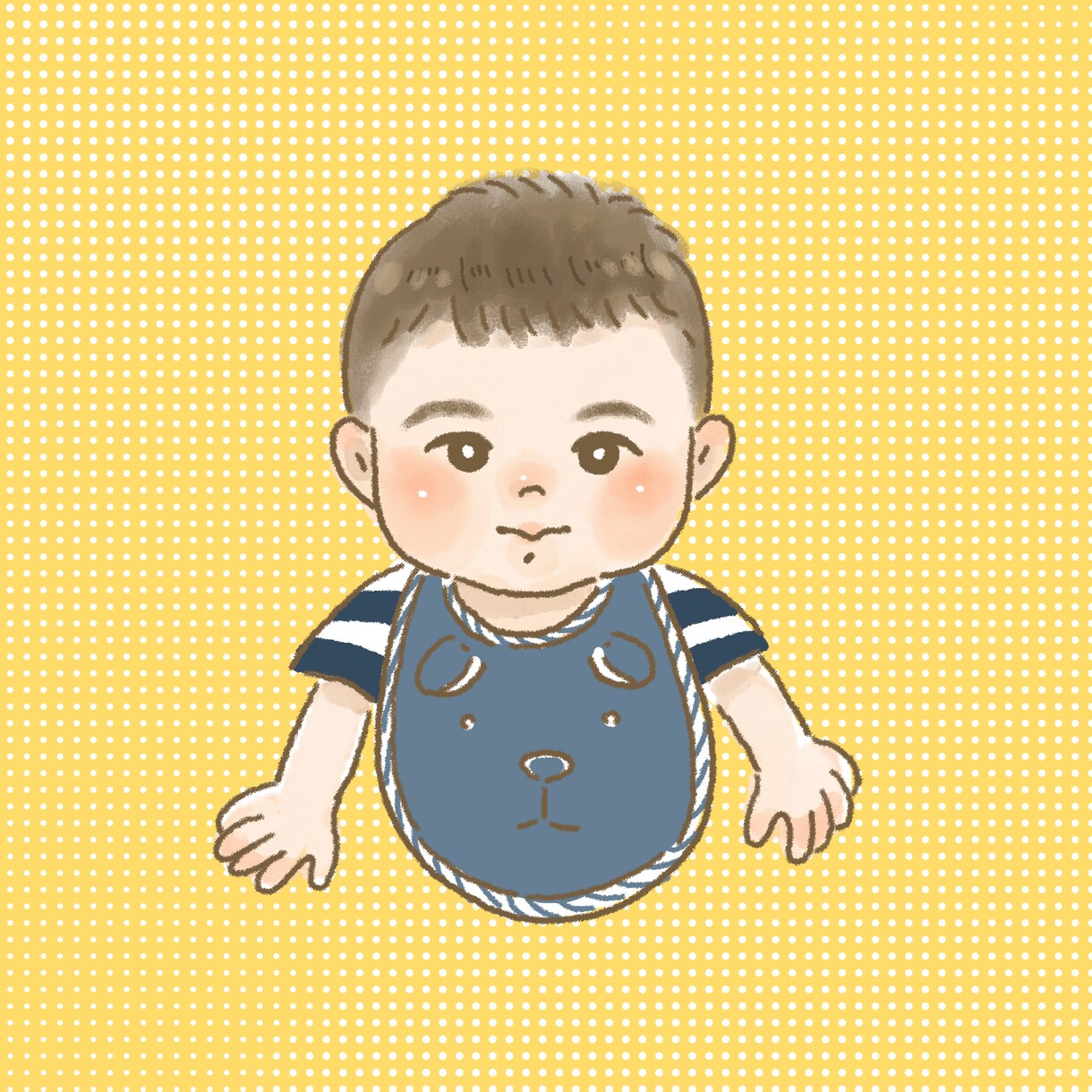 ほんわかタッチでお子さんの似顔絵を作成します とっておきの写真をイラストに！ イメージ4