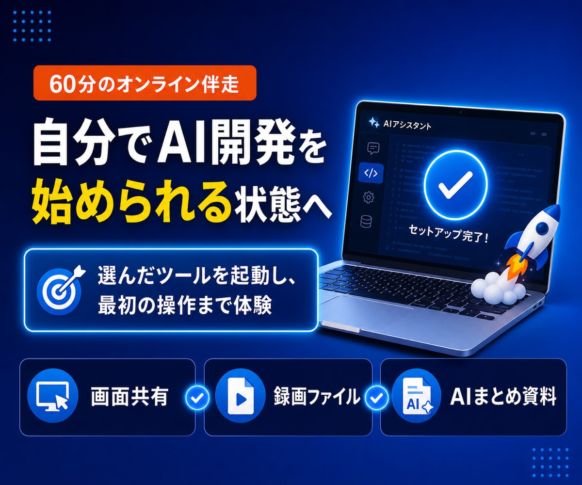 Claude Codeなどの導入支援します 導入からAI開発の開始までしっかりサポート イメージ4