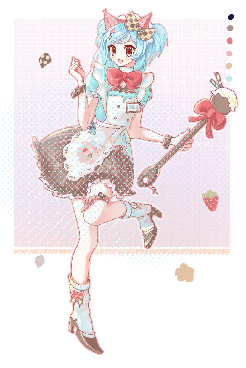 二次元キャラのイラスト描きます 半身・全身・創作・アイコンなど イメージ3