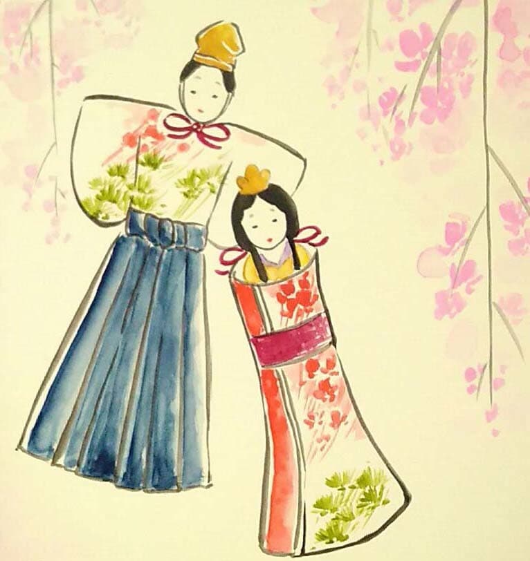 葉書サイズ★和風絵画イラスト描きます 墨彩画・水墨画・戯画・絵葉書。いろいろな絵柄でオーダーメイド イメージ7