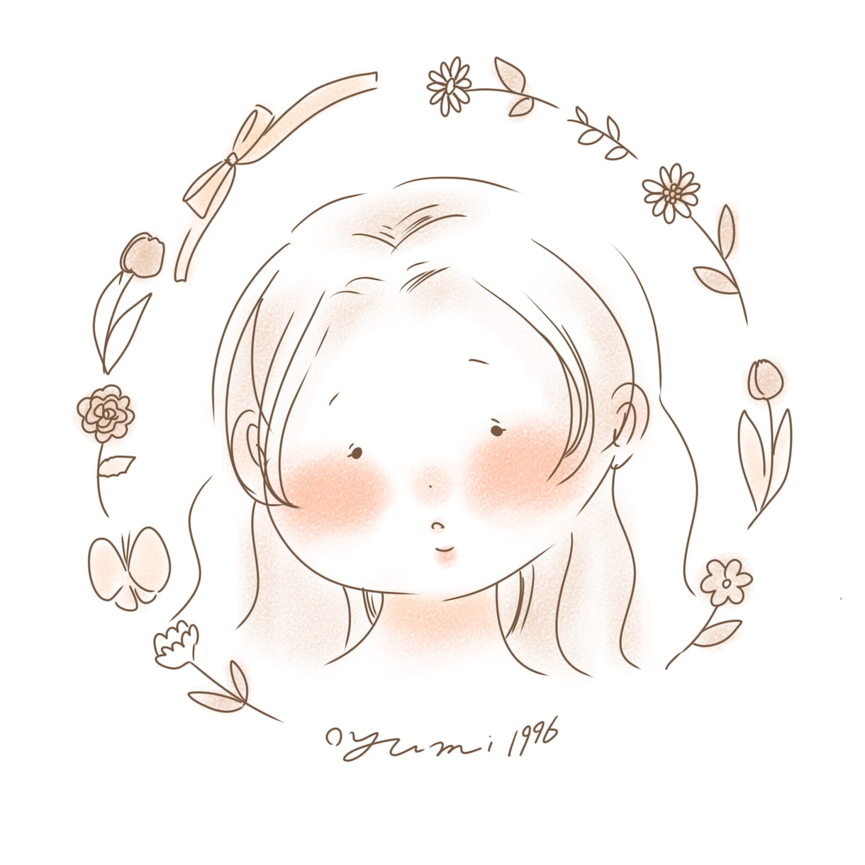 シンプルな似顔絵、アイコンをお描きします SNS、プロフィール画像、ゆるふわイラスト イメージ4