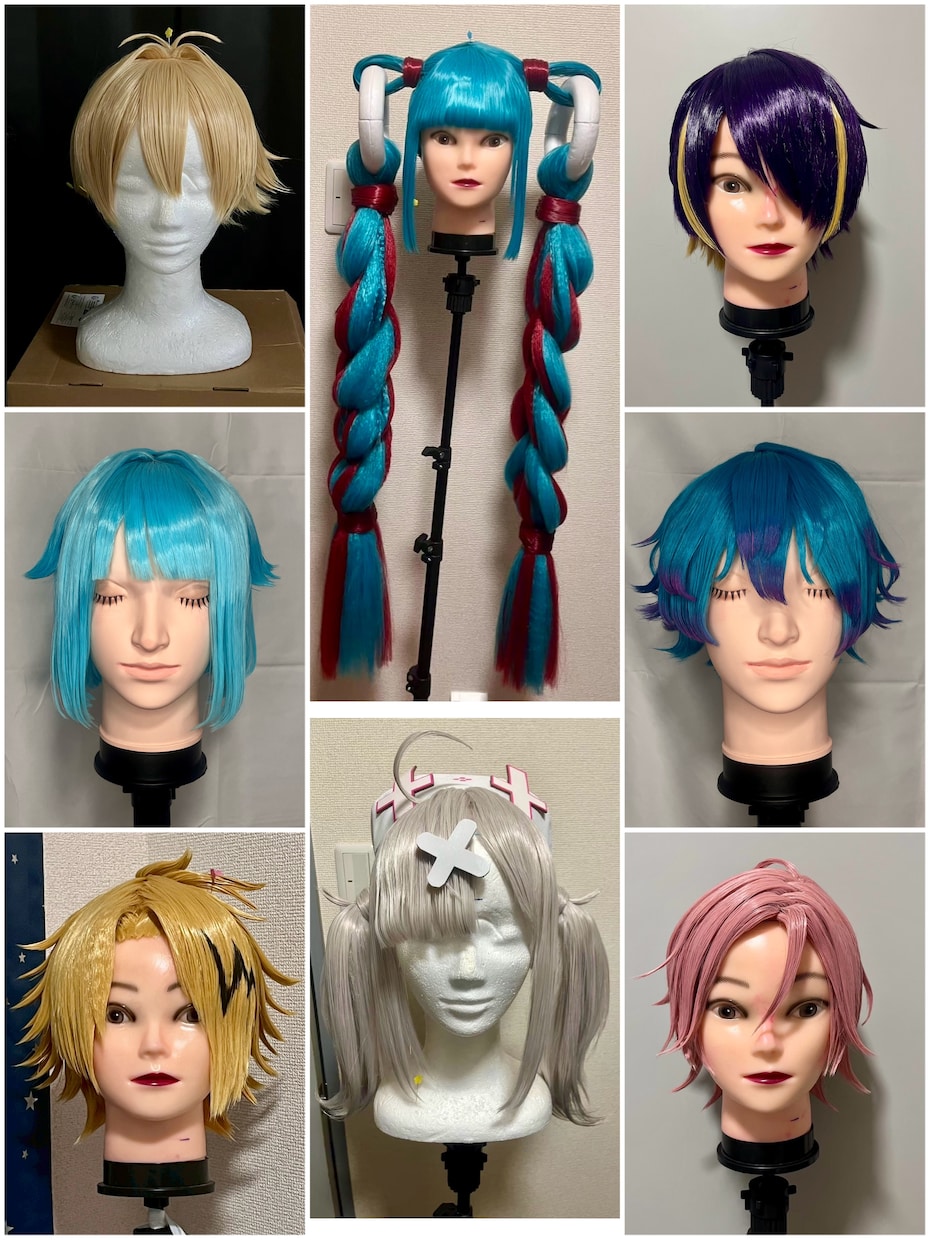最終決算 コスプレウィッグ・創作ウィッグ制作いたします 流行りのキャラ コミック・アニメ