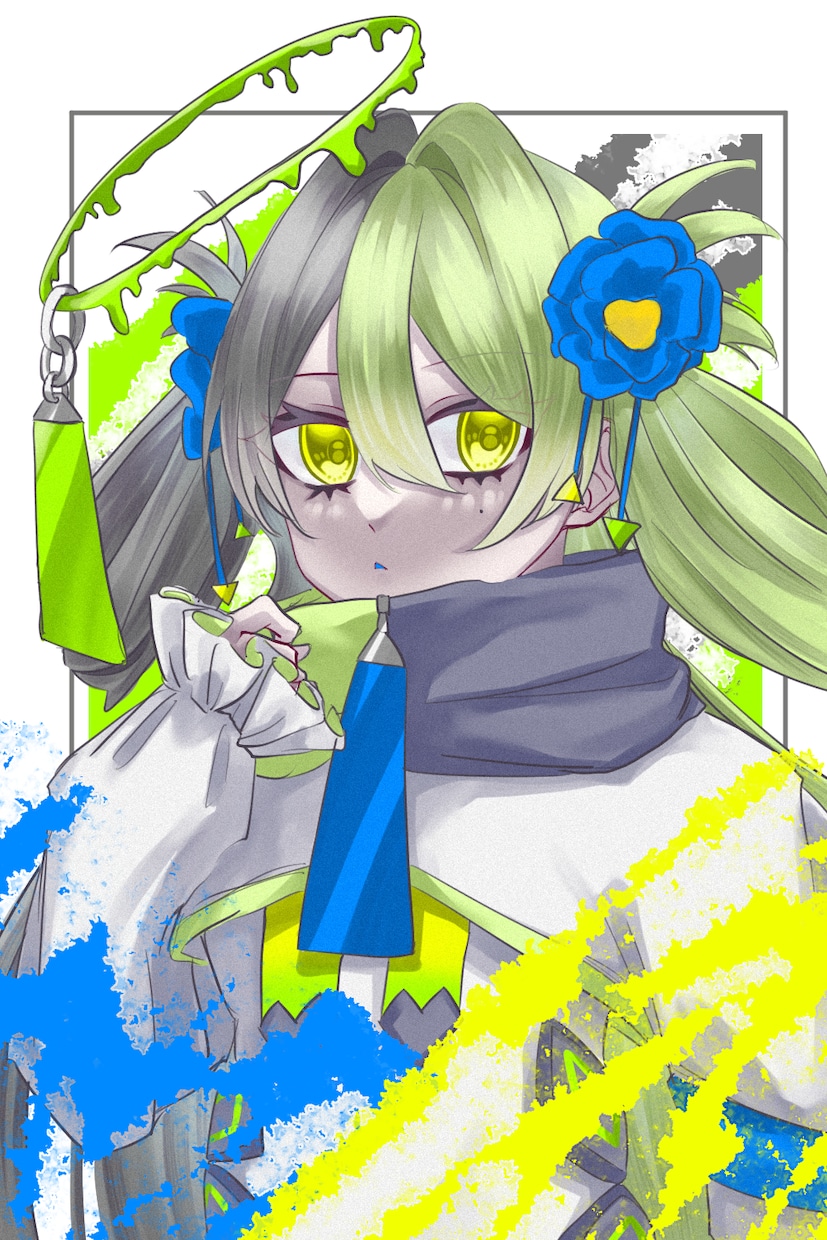 サイバーチックなアイコン用イラスト描きます 蛍光色が差し色になるアイコンイラストを制作いたします！ イメージ5