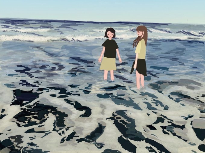 思い出の風景と大切な人を描きます 少し不思議で切ない雰囲気の絵を作成します イメージ2