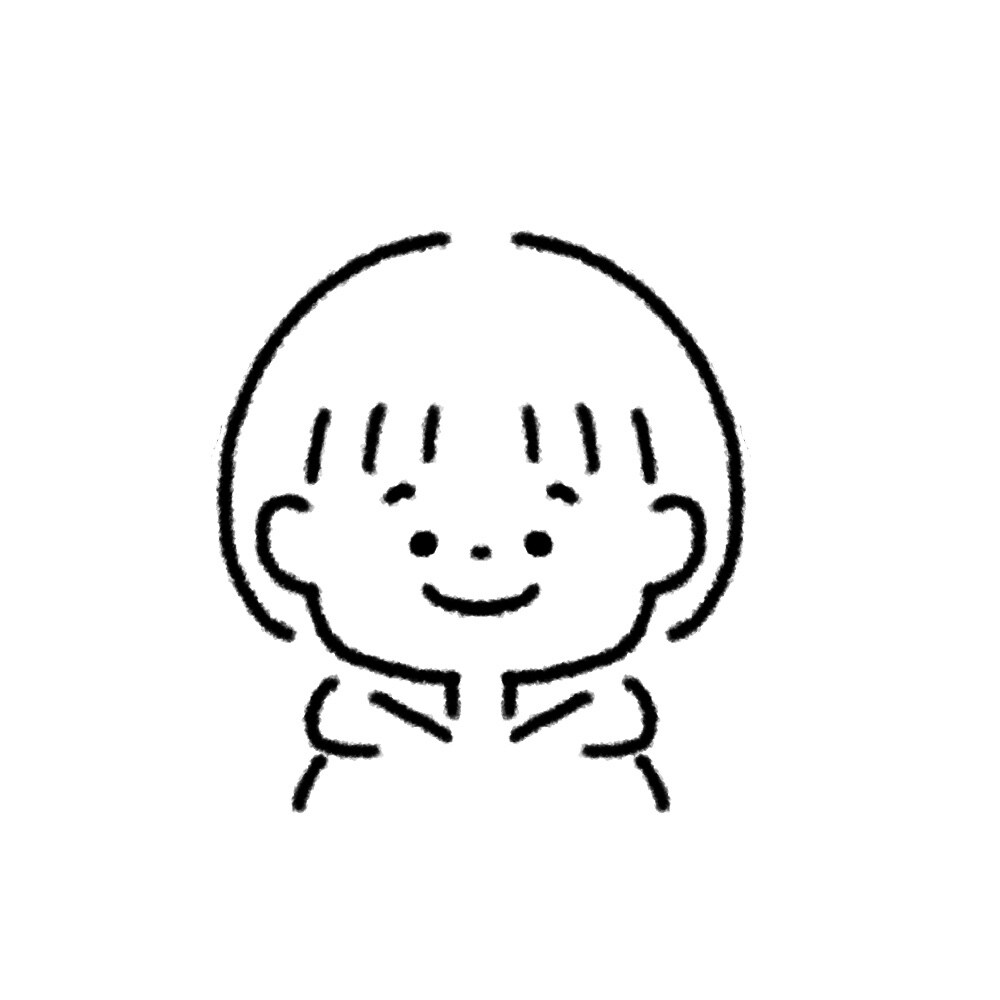 商用◎！ゆるかわいいアイコン描きます シンプルで優しげなイラスト似顔絵^^ 【モノクロ】 イメージ6