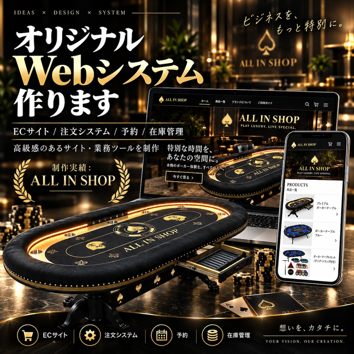 オリジナルWebシステムを低価格で制作しますます 注文・予約・在庫管理など欲しい仕組みを形にします イメージ1