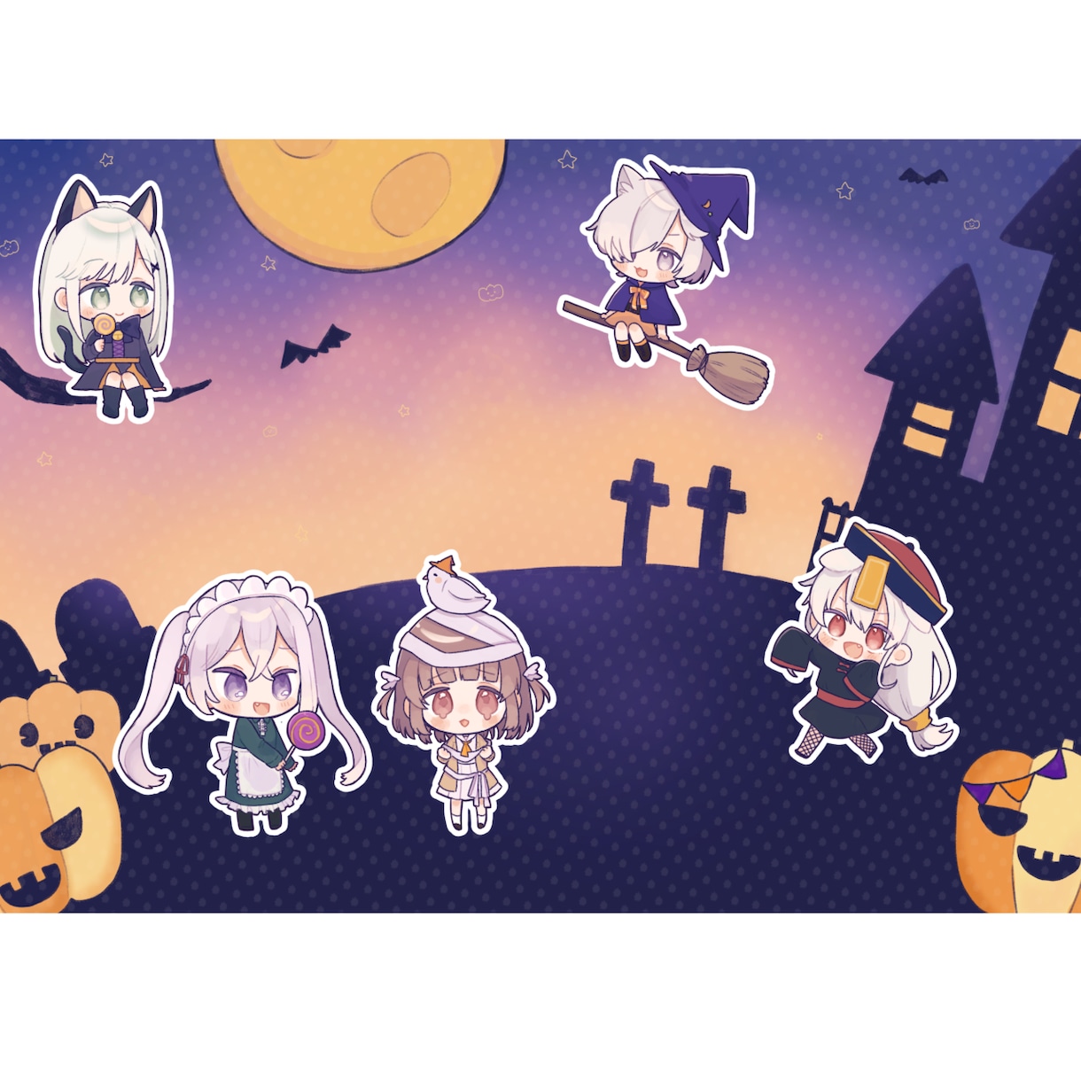 かわいい配信画面を制作します ふわふわかわいいイラストが得意です♪ イメージ9