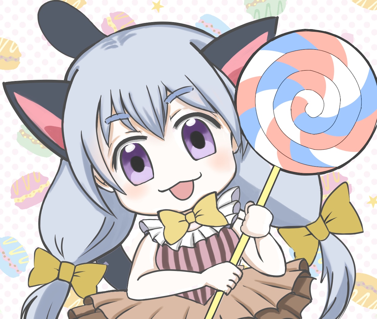 可愛い二頭身イラスト描きます 二頭身のキャラクターを可愛く制作いたします！ イメージ1