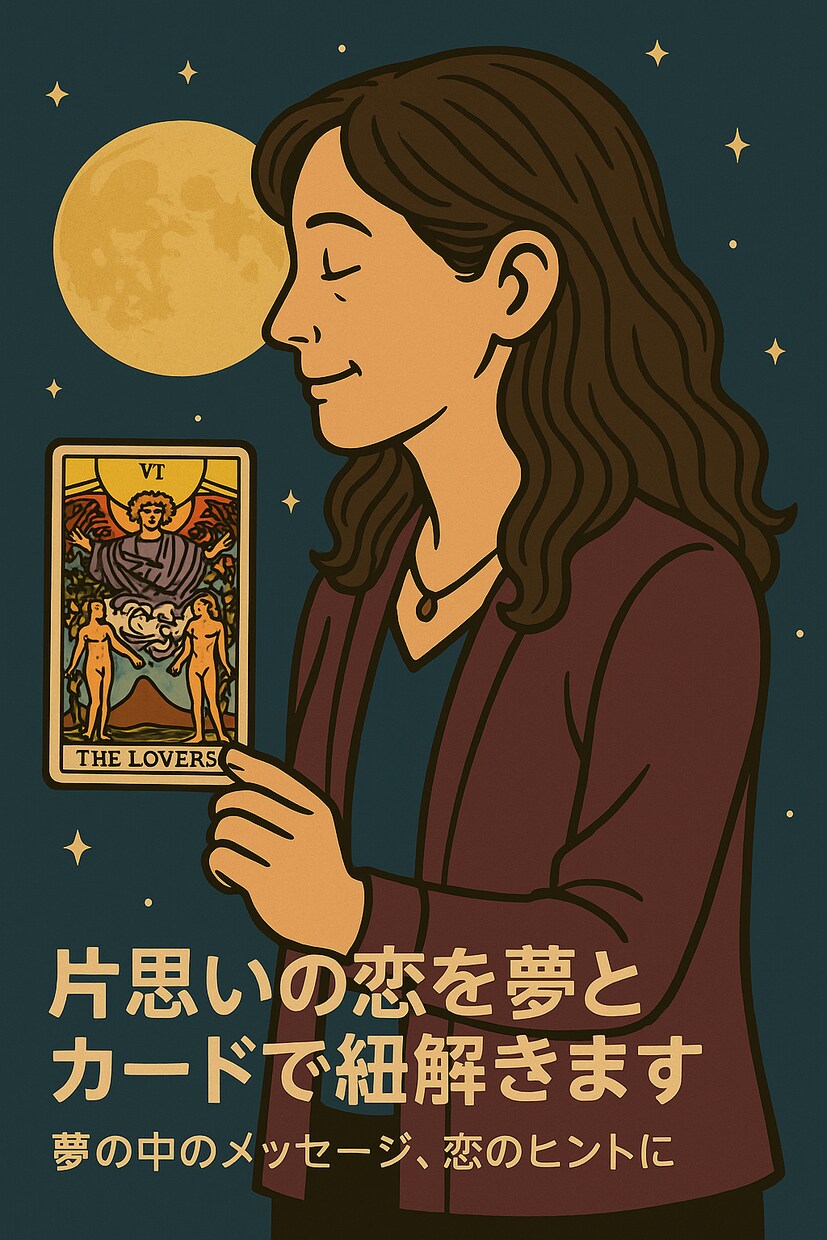 片思いの恋を夢とカードで紐解きます あの人の気持ちをやさしく映します イメージ1