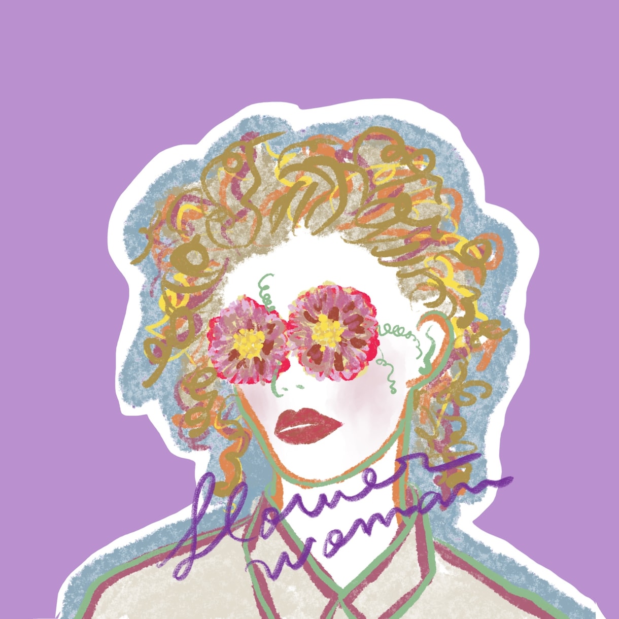 商用可！花をミックスしたおしゃれな人物像描きます 予算交渉可♡誕生花や好きな花でアイコンや挿絵やPR名刺にも！ イメージ3