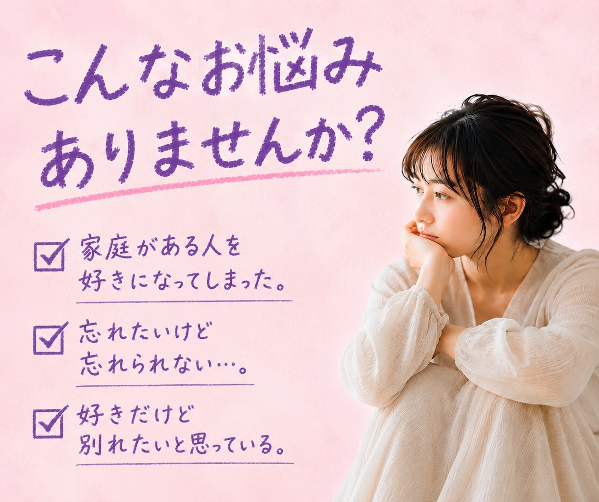 不倫❤️浮気❤️経験者の私がお悩みをお聞きします 不倫/W不倫/浮気/セフレ/証拠/離婚/夫婦/関係修復/レス イメージ2