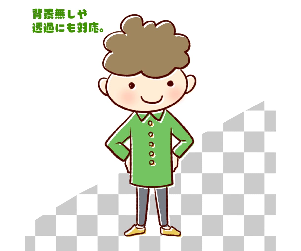 可愛い人物イラストお描きします 元会社員デザイナーが対応致します！ イメージ3