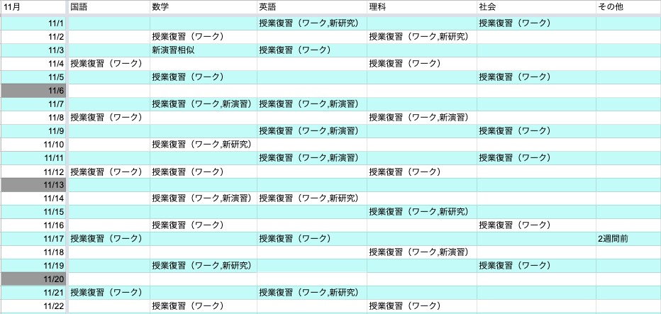 計画管理プロが中学生の勉強計画（2週間）作成します 【お試し価格】2週間で勉強を習慣化・家庭学習の不安を解決 イメージ2