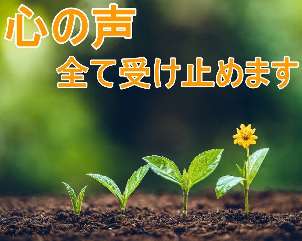 心の声聞かせてください✨ありのまま受け止めます 何気ない会話でもOK♪　気持ちをリラックスしませんか？ イメージ1