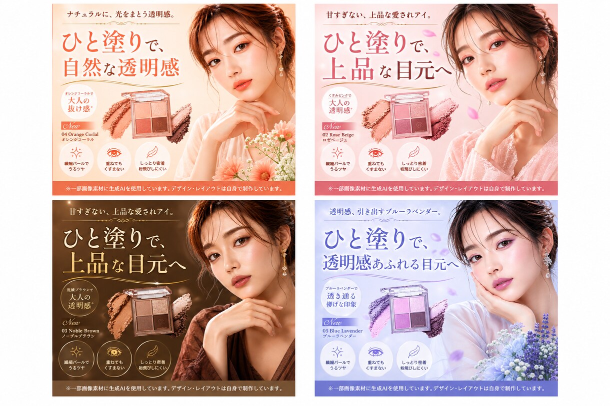 女性向け美容バナーを高見えデザインで制作します 女性向けサービスを高見えバナーで魅力的に イメージ8