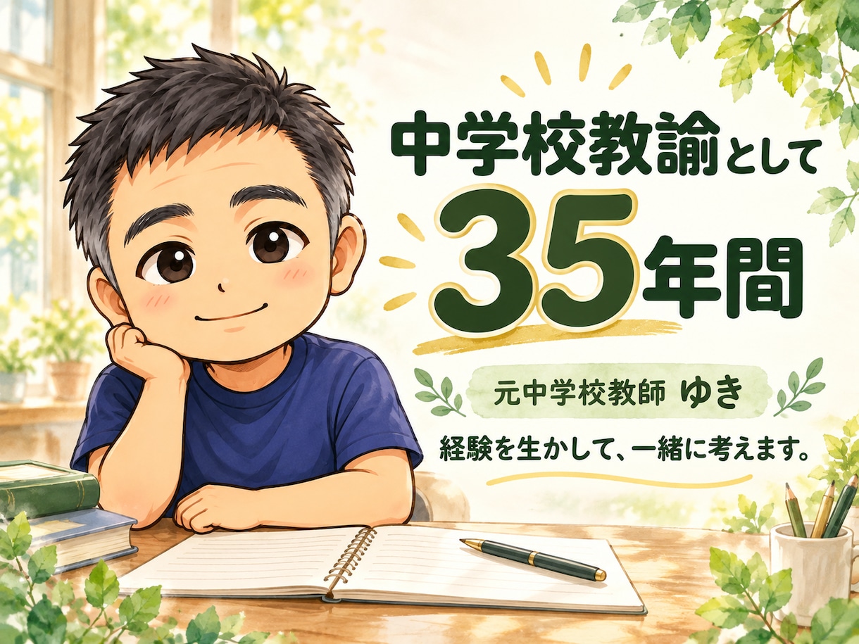 不登校に悩む親御さんのお話を元中学校教師が聴きます 教員歴35年。声かけ・学校との関わり方を一緒に整理します。 イメージ4