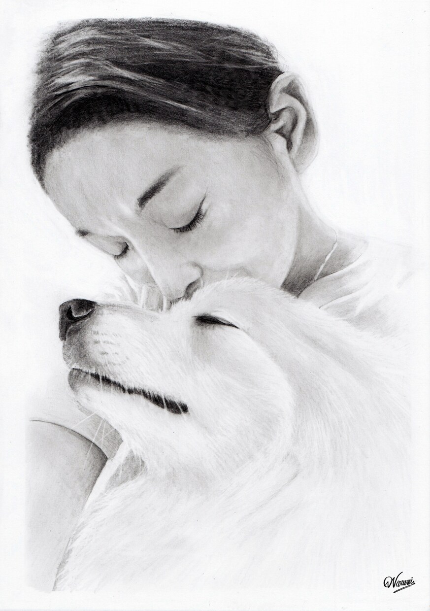 ペット・動物の【鉛筆画】を作成します 犬猫小鳥うさぎなど、プレゼントやご自宅用に。 イメージ9