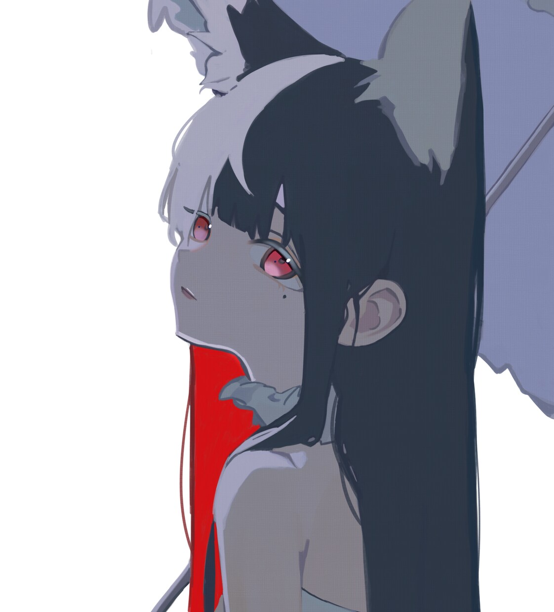 少ない色で、深く残る1枚を描きます ハイコントラストのイラストを描きます イメージ3