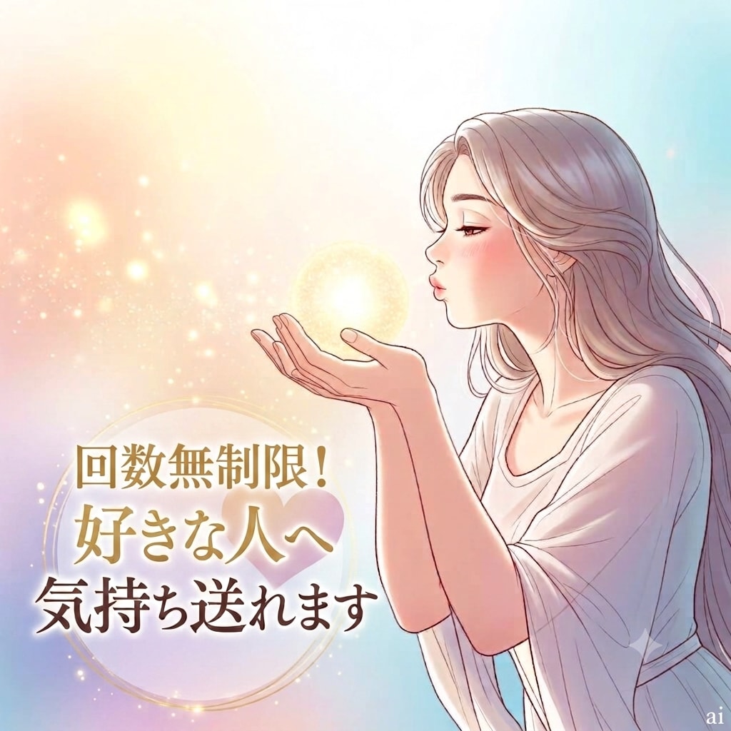 回数無制限！好きな人へあなたの気持ちを送れます 恋愛、復縁、複雑愛、ツインレイ♡貴方の気持ちをどんどん送ろう イメージ1