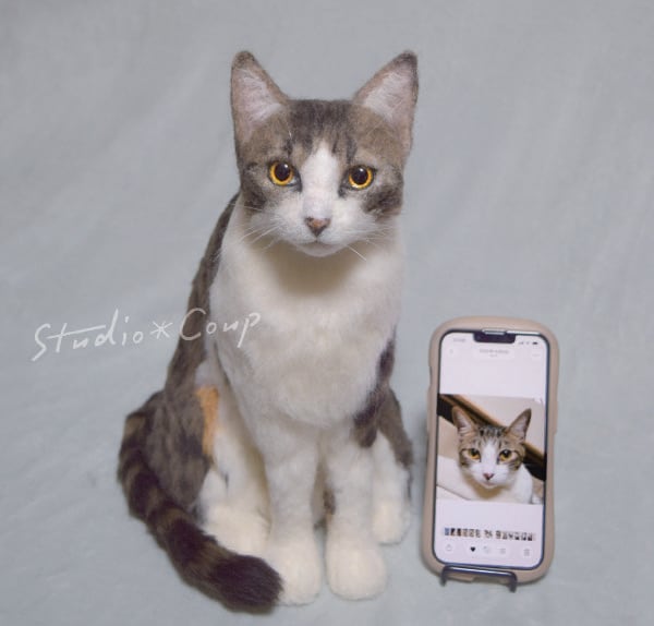 うちの子 羊毛フェルトでお作りします お写真から大切なペットさんをリアルにお作りします イメージ1