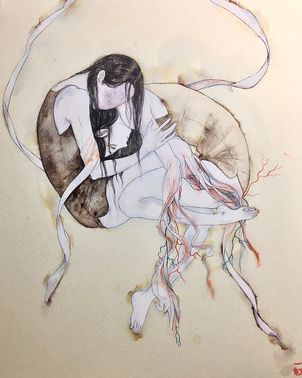怖いだけではない幽玄で耽美なイラストを制作します 怪談、ホラー系、芸術系なイラスト、表紙絵をお探しの方是非 イメージ2
