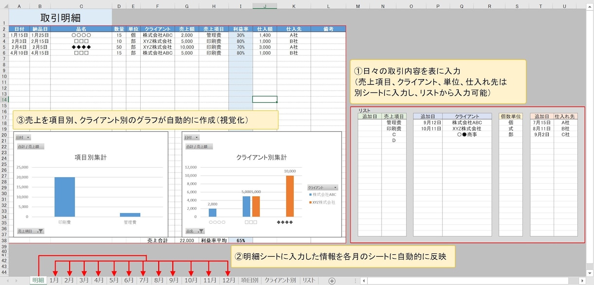 あらゆるエクセル/Excelの作業を代行します エクセルの作業が苦手なあなたに：マクロVBAにも対応します イメージ10
