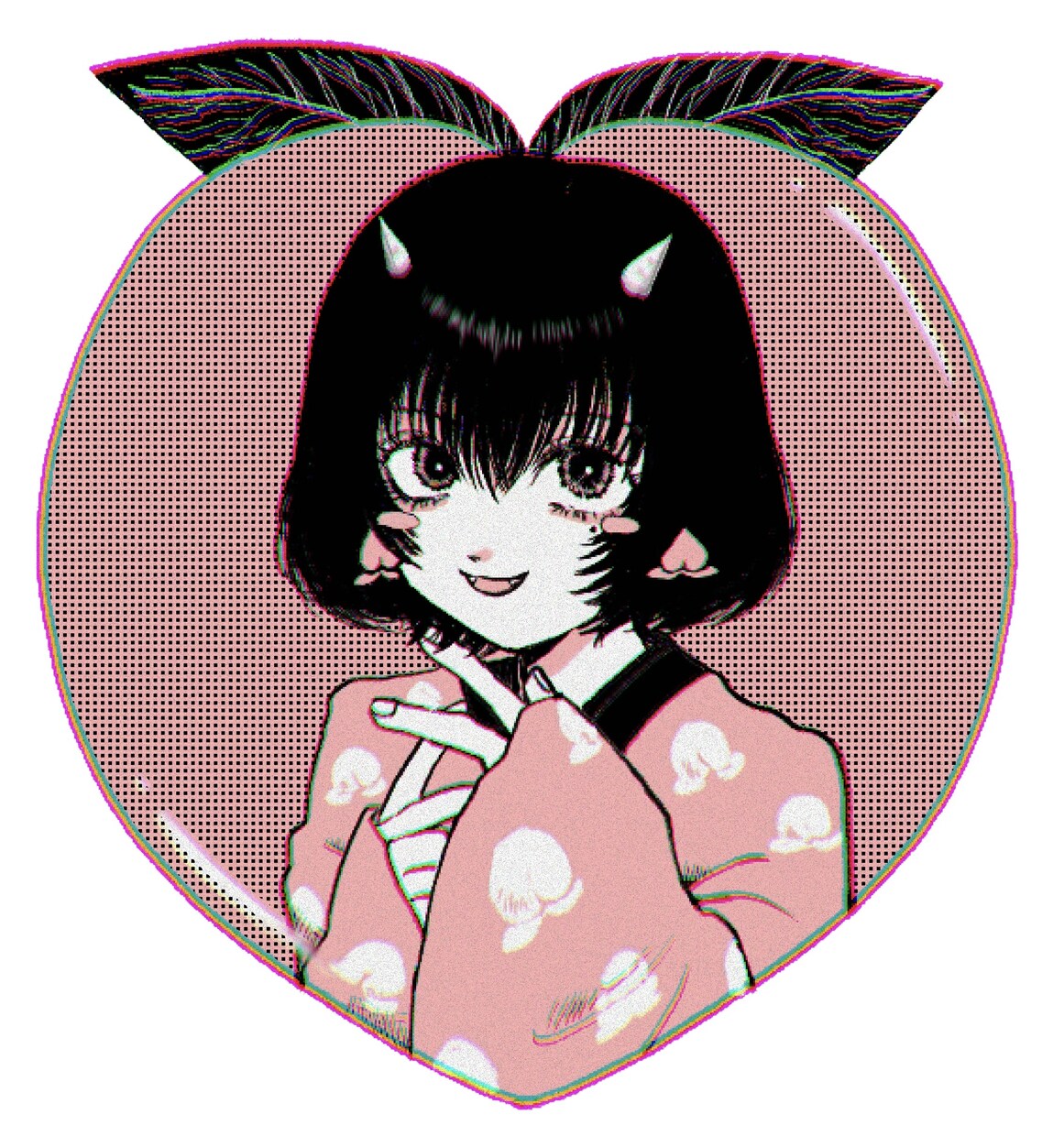 病みかわいい似顔絵イラストを描きます バストアップ、顔アップの似顔絵イラストを制作します！ イメージ4