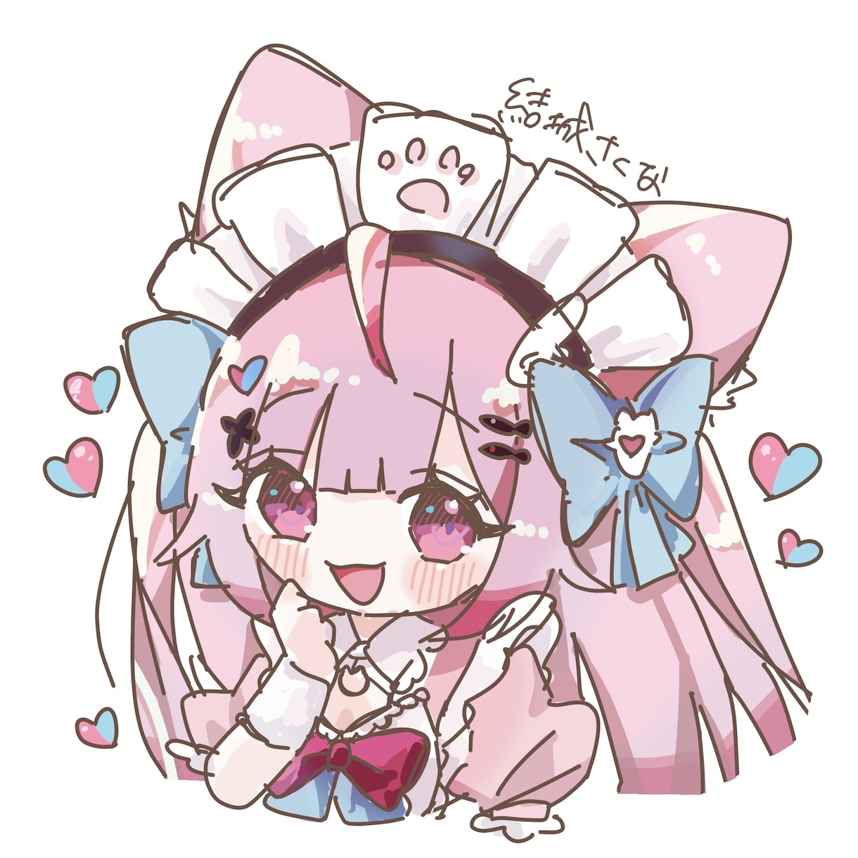 かわいい♡デフォルメイラストを提供します SNSで目を引くかわいいデフォルメイラストをお描きします♡ イメージ1