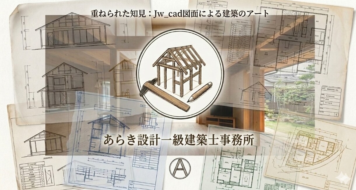 一級建築士50年の重みが職人に伝わる図面を描きます 80歳の現役設計士がJw_cadで描く、安心と信頼の住まい。 イメージ1
