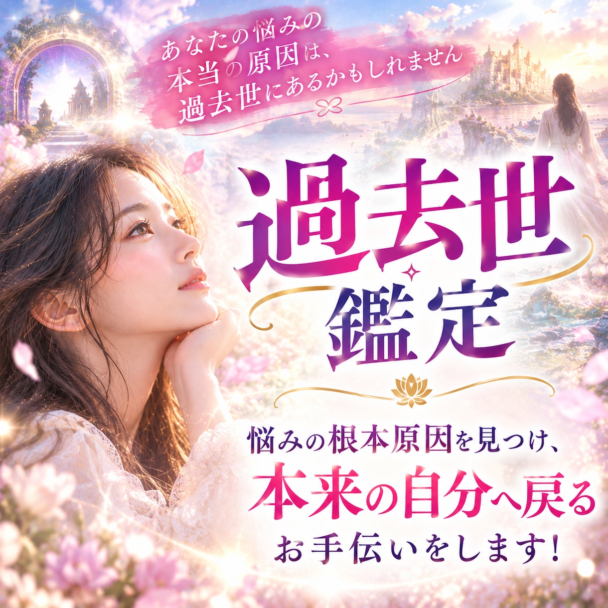 悩みの原因となる過去世を徹底的に調査いたします 悩みの根本原因を見つけ、本来の自分へ戻るお手伝いをします！ イメージ1