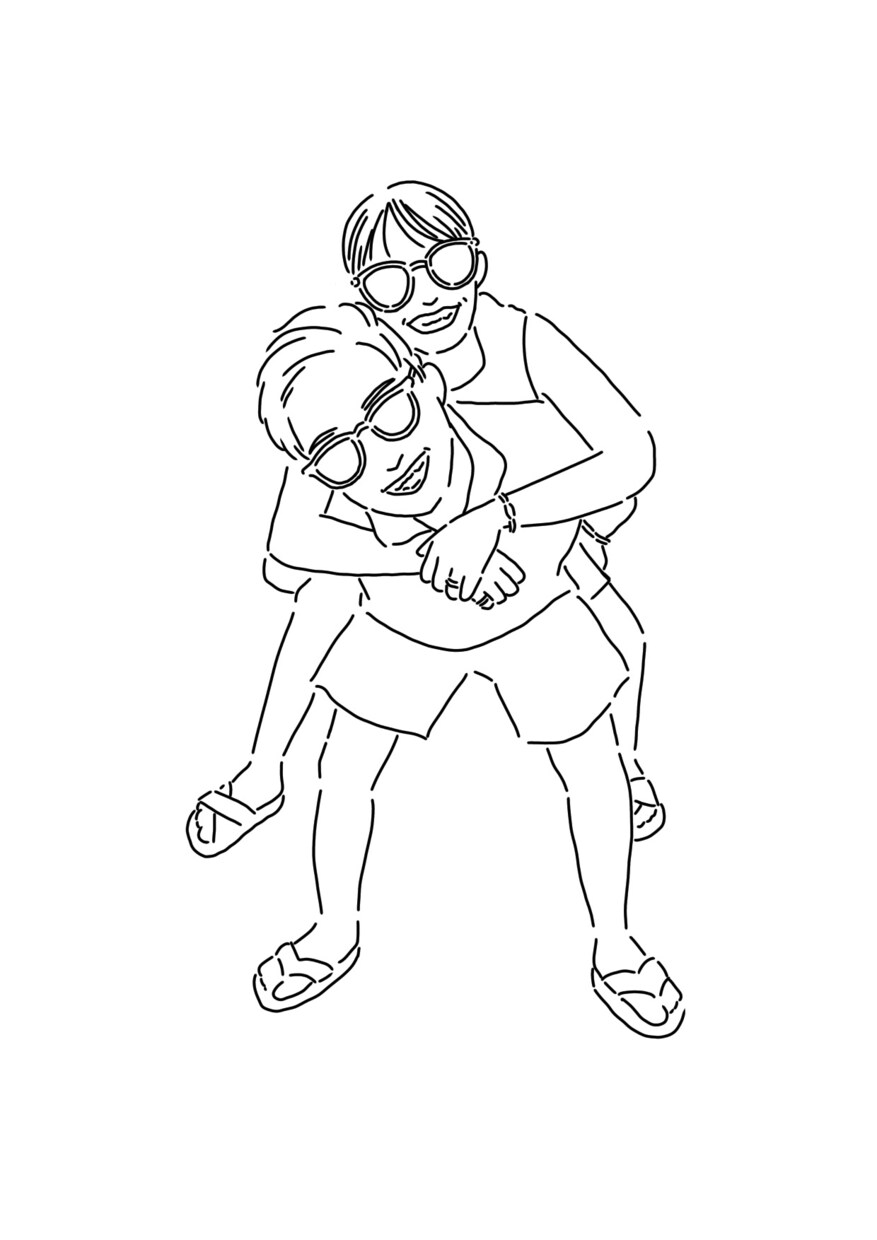 結婚式で使える人物イラスト描きます 線画＋色付きの２枚納品します【データのみ】 イメージ6
