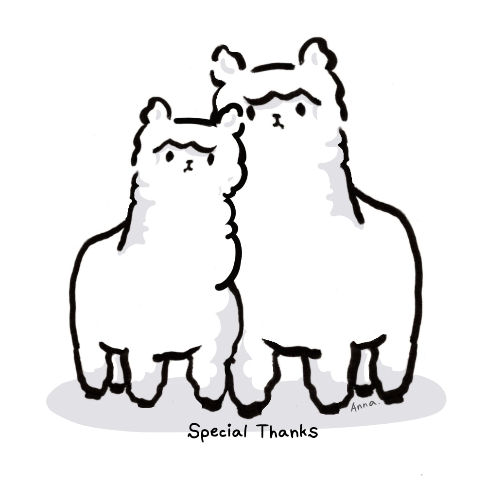 ゆるいワンポイント動物、食べ物イラスト描きます むちっとかわいいシンプルな色使いのイラストです。 イメージ1
