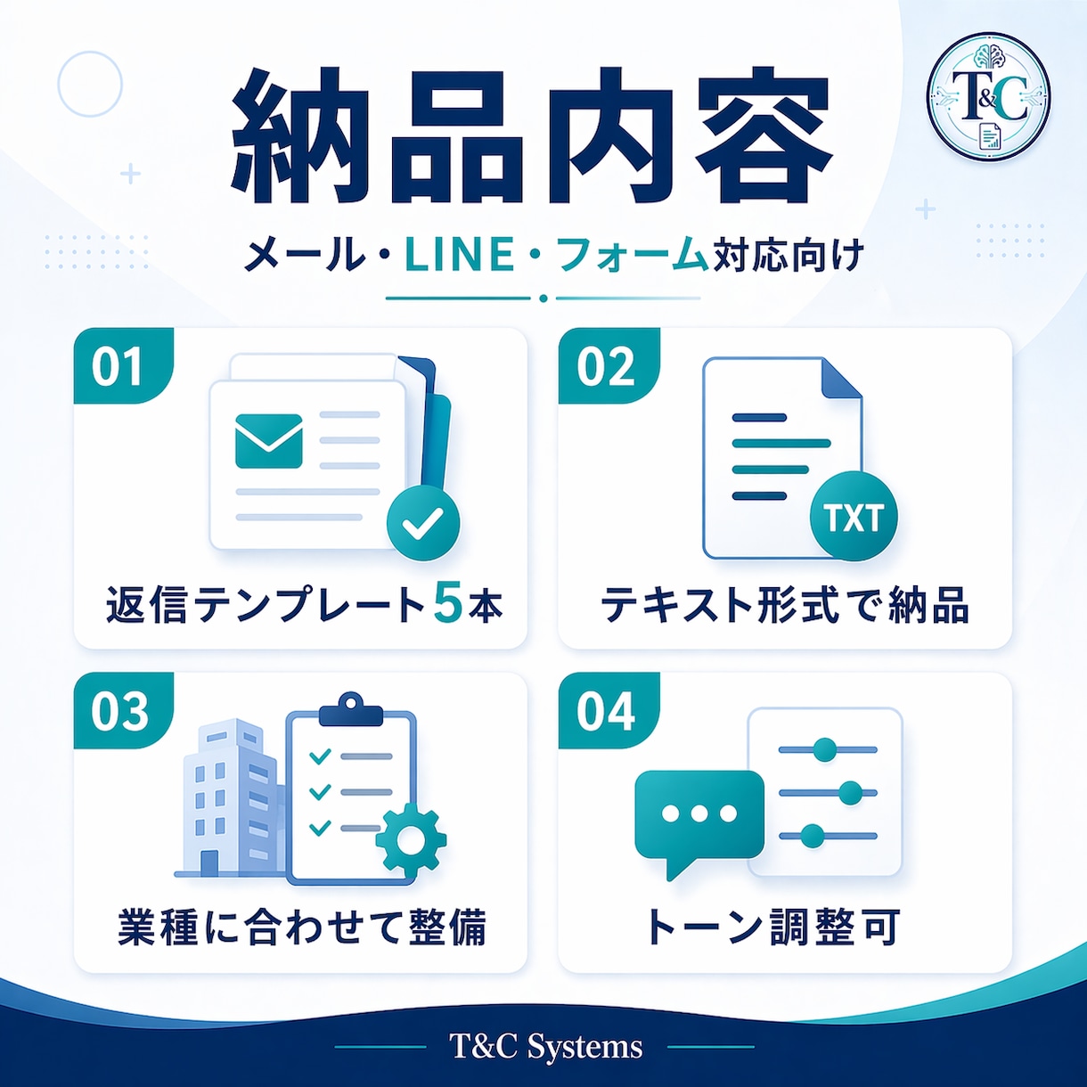 問い合わせ返信テンプレ作ります よくある返信を整理し、すぐ使える形に イメージ3