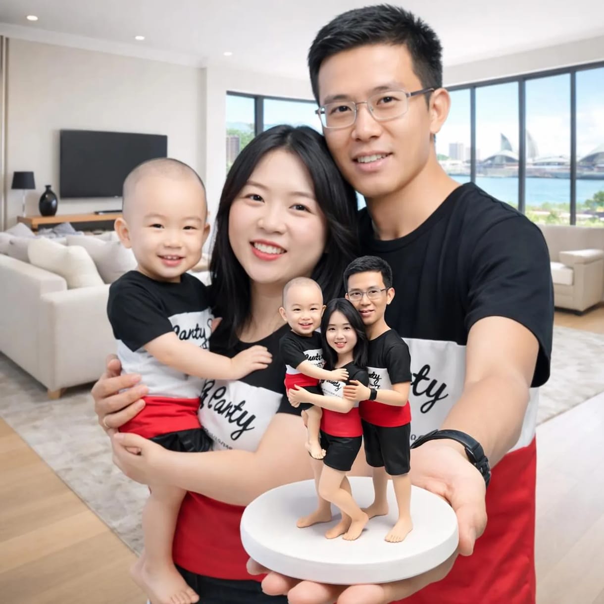 写真から作るフィギュア｜家族写真 似顔人形ます オーダーメイド家族 にそっくり世界に一つの記念品 家族記念日 イメージ2
